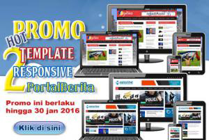 Promo 2 Template Website Portal Berita Murah