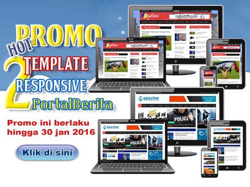 Promo 2 Template Website Portal Berita Murah